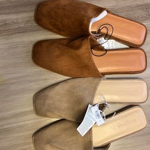BUNDLE!!! Two pair of brand new mules from banana republic